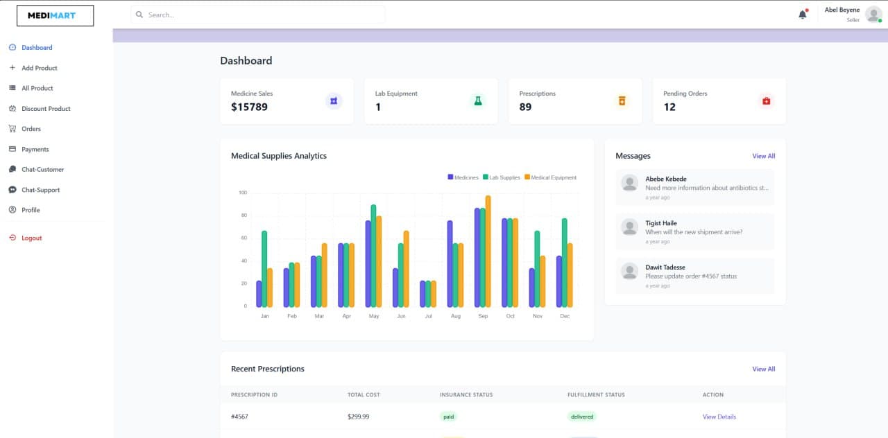 Tesfa Healthcare Marketplace screenshot 1